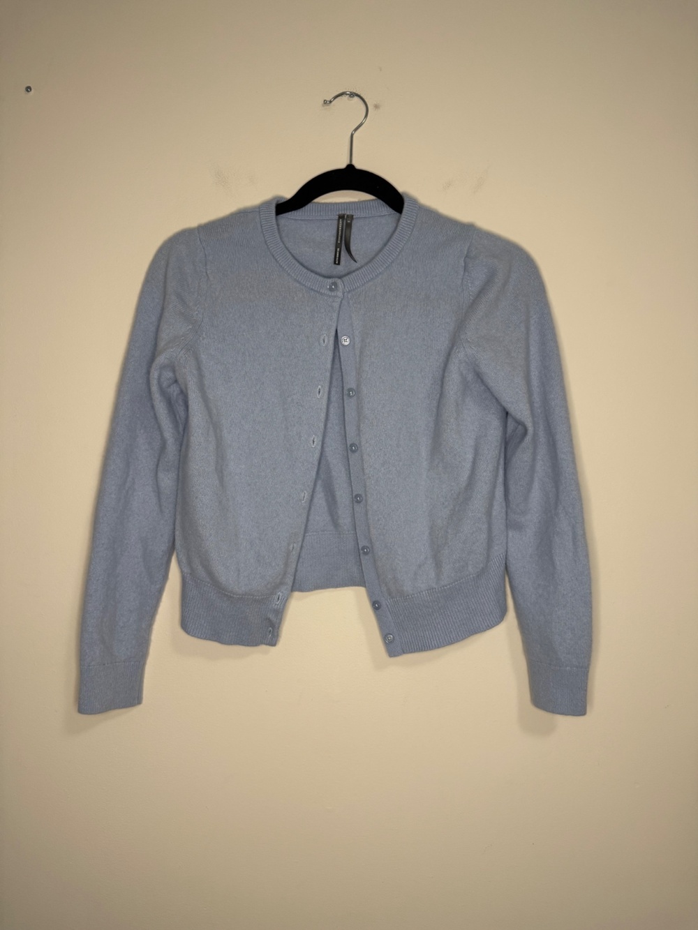 Anthropologie The Cashmere Collection Cardigan Powder Blue S Womens